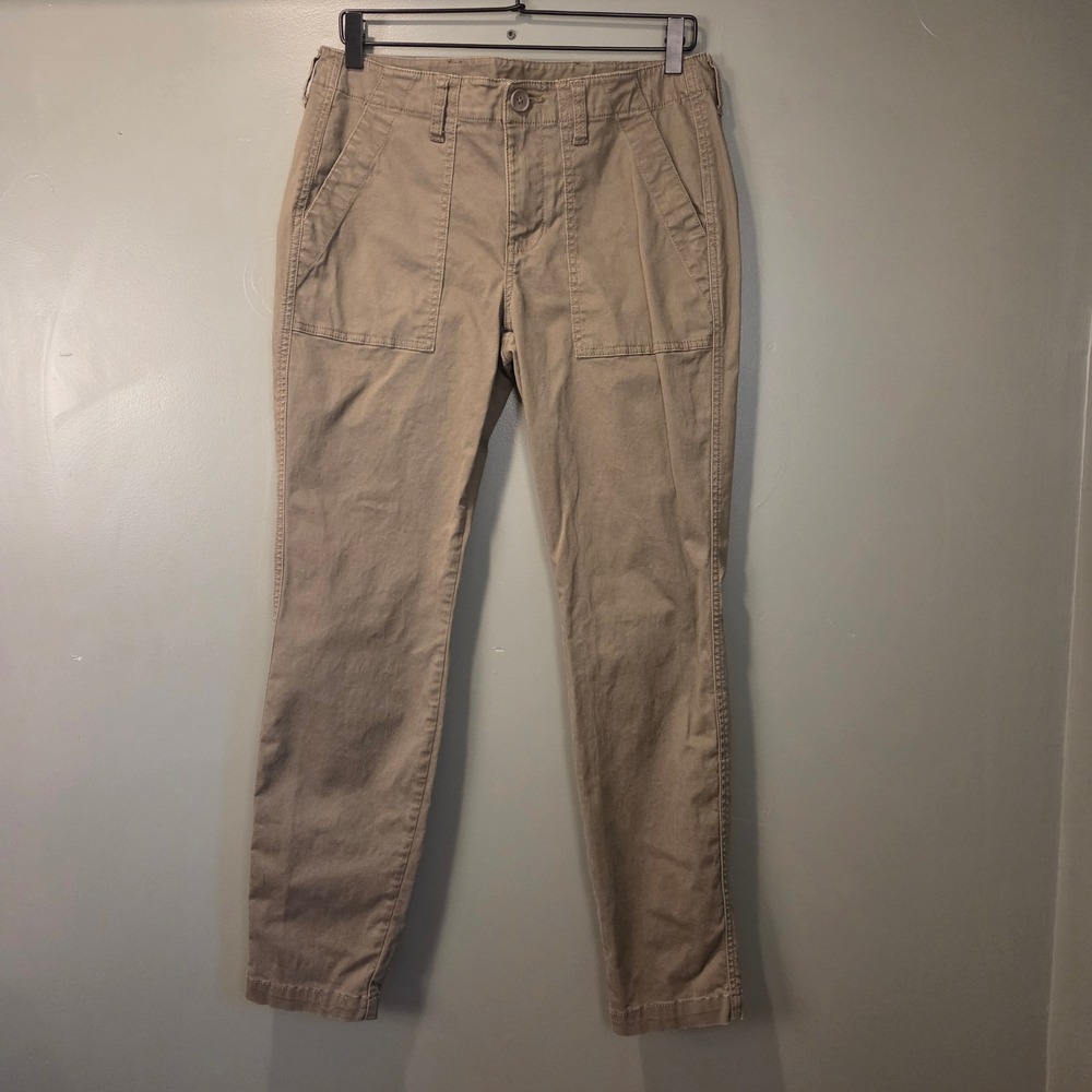 Cabi Women's Scout Stretch Utility Chino Pants Size 8 Khaki Green Style 3199